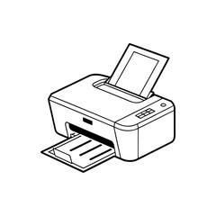 Desktop Printer Vector icon