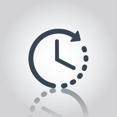 History Refresh Time Clock Icon