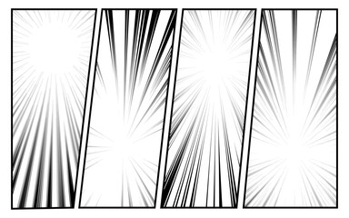 Black and white comic scene background.