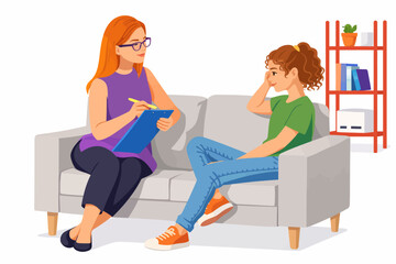 Sensitive mother and child strengthening the bond between them with a sincere dialogue.