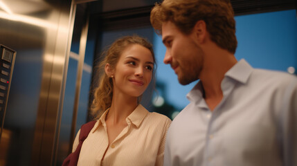 Elevator panel malfunction illustrated by flashing lights and unresponsive buttons, conveying disruption, user anxiety, and mechanical reliability issues. cinematic color correction, natural uneven