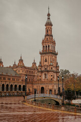 Obraz premium Plaza españa de la ciudad de Sevilla