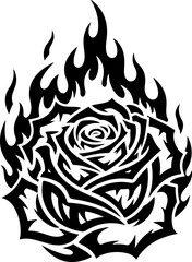 Rose Tattoo Design Art