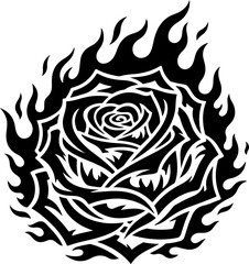 Rose Tattoo Design Art