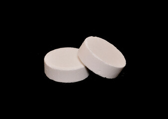 sugar isolated on black background