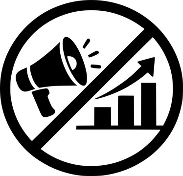 no advertising icon , marketing icon
