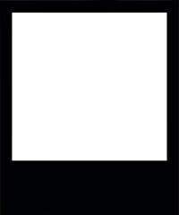 Obraz premium Minimalist black and white square frame
