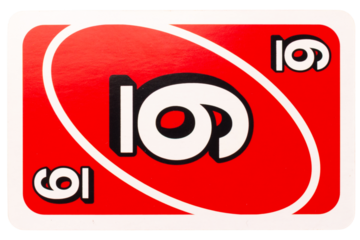 card play kid six color red isolated on white background