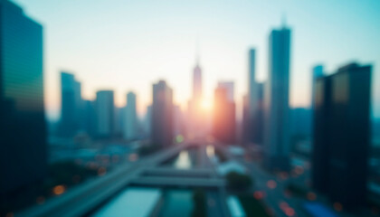 blurred photo of the city
