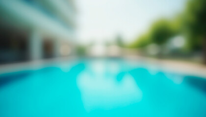 blurred image of the swimming pool