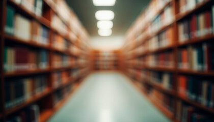 blurred image of a library