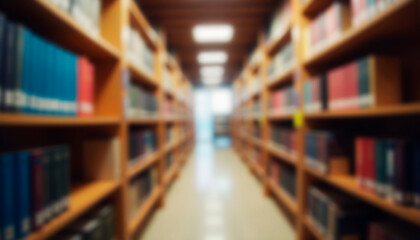 blurred image of a library
