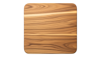 Wooden Coaster with Natural Grain Pattern