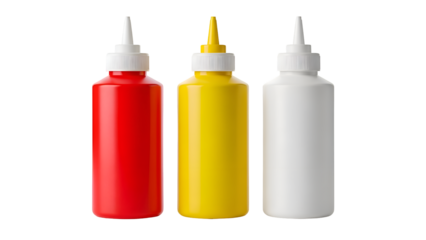 Squeeze Bottles for Condiments - Ketchup, Mustard, Mayonnaise