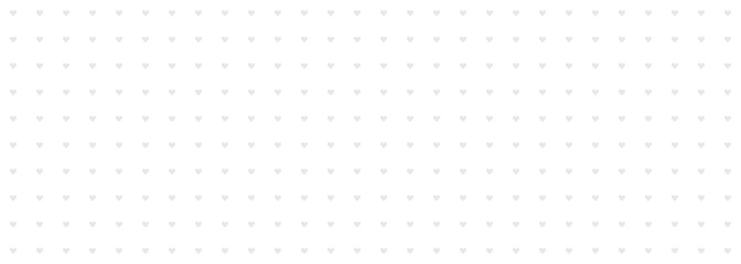 Notebook page with hearts. Bullet journal or planner template. Seamless printable backgrounds. Vector illustration on white background.