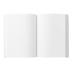 Naklejka premium Open book pages isolated on transparent background