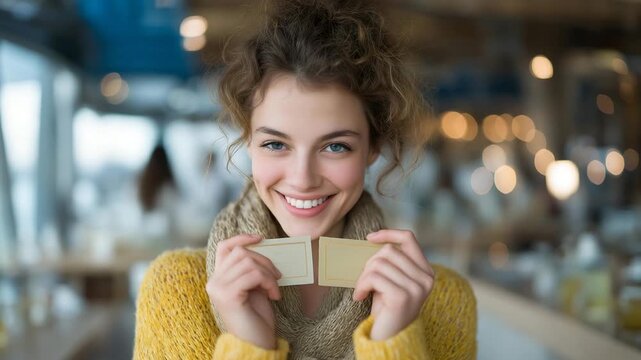 A customer holding two crossed blotter strips under their nose, comparing top notes of different fragrances while a consultant explains scent profiles. cinematic color correction, natural uneven
