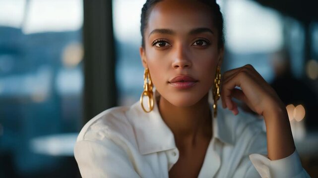 A stylist advising on accessories, shoes, and layering techniques to elevate simple outfits with minimal effort. cinematic color correction, natural uneven lighting yet gentle backlight, soft rich