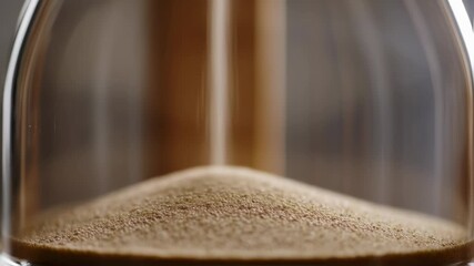 Intricate Sandglass Footage Symbolizing Ephemeral Time and Precious Moments