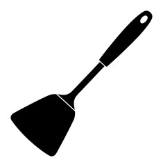 Spatula Silhouette - Minimalist Kitchen Icon