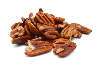 Obraz premium Pecans isolated on white background