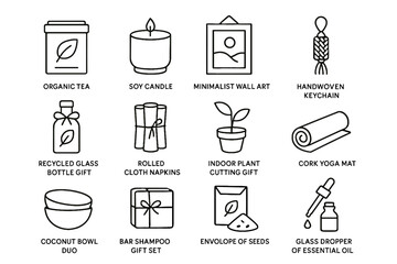 Friendly eco yoga bar icon handwoven gift duo napkins vector shampoo roll