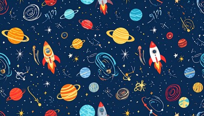 Explosive Surreal Nebula Collision Pattern