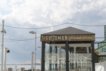 Naklejka premium outdoor structure at The Goodman Pub and Kitchen located at 207 Queens Quay W (Queen's Quay Terminal), Toronto