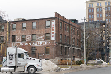 Naklejka premium Terroni Sterling (Spaccio West), an Italian restaurant, café, and grocery store at 128 Sterling Rd, Toronto in the Junction Triangle