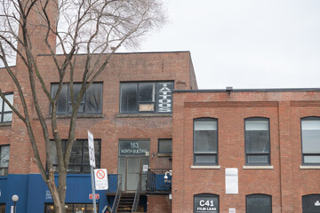 Naklejka premium exterior of 163 Sterling Rd location of C41 Film Labs, Toronto
