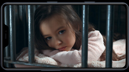 Child locked inside smartphone