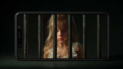 Child locked inside smartphone