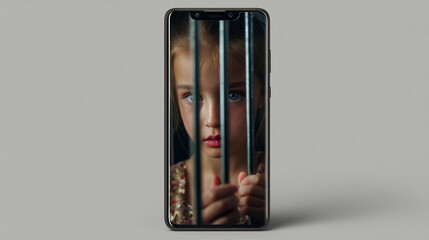 Child locked inside smartphone