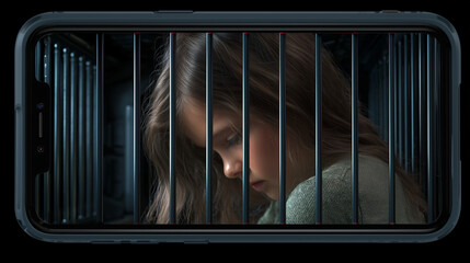 Child locked inside smartphone