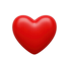 Fototapeta premium A single red heart