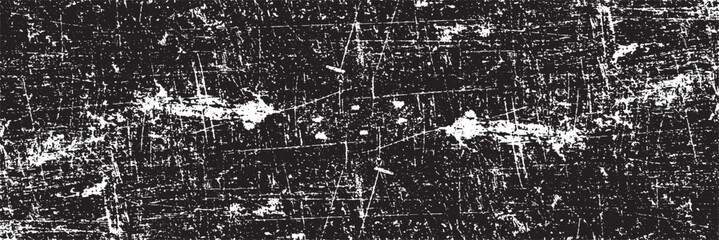 Scratched Grunge Urban Background Texture Vector. Dust Overlay Distress Grainy Grungy Effect. Distressed Backdrop Vector Illustration. Isolated Black on White Background. EPS 10.