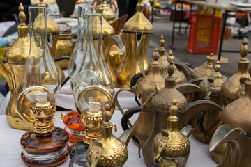 A colorful oriental bazaar is active on weekends