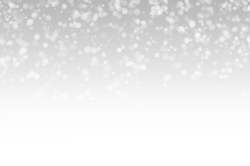 Realistic falling snow with snowflakes and clouds. Snowfall, snowflakes in different shapes and forms. Many white cold flake PNG elements © Izzat