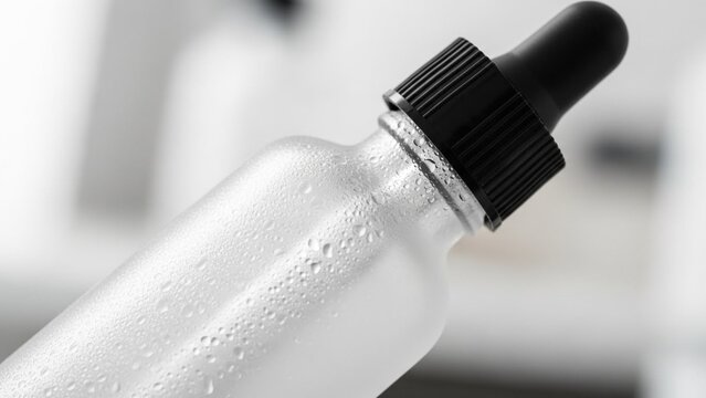 Frosted dropper bottle, halki condensation