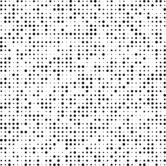 Different Sized Dots Monochrome Halftone Pattern