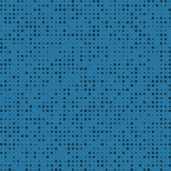 Different Sized Dots Blue Halftone Pattern