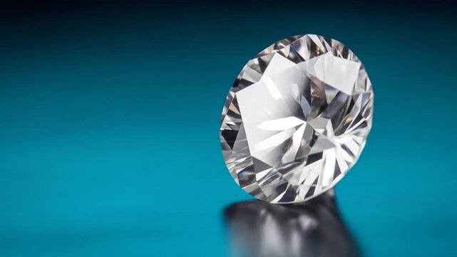 Sparkling diamond gemstone on dark background luxury and preciousness