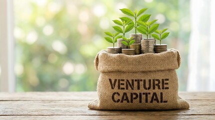 Venture capital investment growth concept