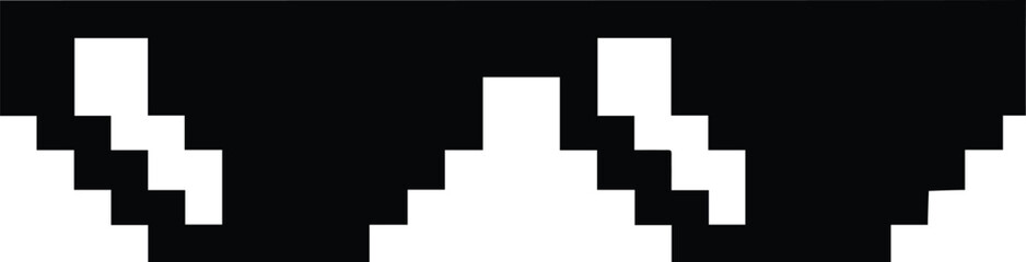 Pixel Style Art Meme Sunglasses Icon