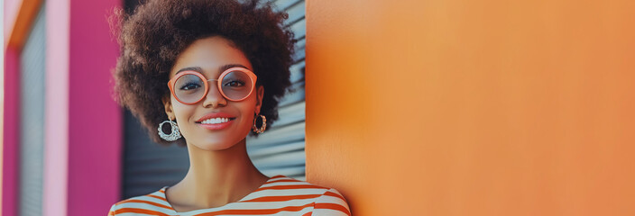 Portrait of a beautiful, attractive, modern girl