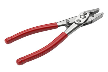 High-quality red-handled pliers on black background