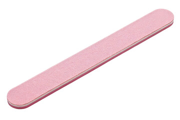 Pink nail file for manicure and pedicure tools