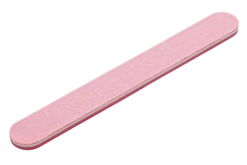 Pink nail file for manicure and pedicure tools