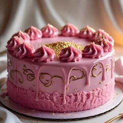 pink cake
