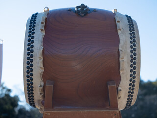 Tokyo,Japan - January 10, 2026: Japanese drum or wadaiko, one of the percussion instruments